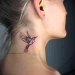 Фото тату на шее для девушек 23.01.23 №0022 - tatufoto.com