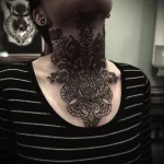 Фото тату на шее для девушек 23.01.23 №0023 - tatufoto.com