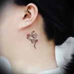 Фото тату на шее для девушек 23.01.23 №0036 - tatufoto.com