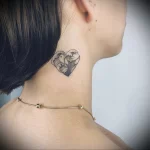 Фото тату на шее для девушек 23.01.23 №0082 - tatufoto.com