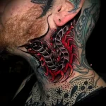 Фото тату на шее мужские 23.01.23 №0064 - tatufoto.com