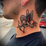Фото тату на шее мужские 23.01.23 №0082 - tatufoto.com