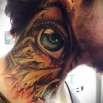 Фото тату на шее мужские 23.01.23 №0084 - tatufoto.com
