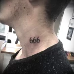 Фото тату надпись на шее 23.01.23 №0012 - tatufoto.com