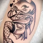 Рисунок татуировки с аквариумной рыбкой медсестрой - tatufoto.com 110223 - 078