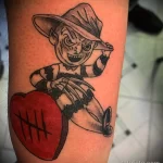 Татуировка Фредди Крюгер и сердечко со шрамами - tatufoto.com 10022023 - 170