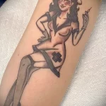 рисунок татуировки медсестра в чулках - tatufoto.com 110223 - 054