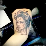 рисунок татуировки рогатая медсестра - tatufoto.com 110223 - 077