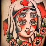 рисунок татуировки четырёхглазая медсестра - tatufoto.com 110223 - 124