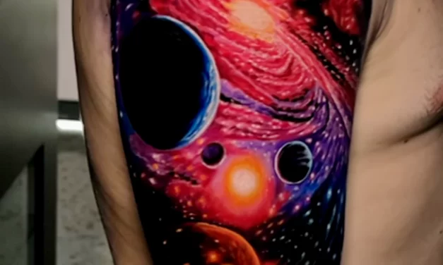 Рисунки татуировок про космос ко дню первого выхода человека в открытый космос