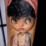 реалистичный рисунок татуировки с куклой - tatufoto.com 180323 - 017