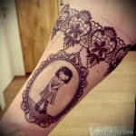 рисунок татуировки Девочка кукла в зеркале - tatufoto.com 180323 - 020