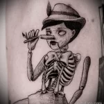 рисунок татуировки кукла Пиноккио - tatufoto.com 180323 - 035