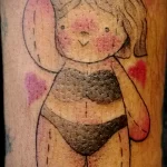 рисунок татуировки кукла в купальнике - tatufoto.com 180323 - 026