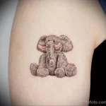 рисунок татуировки с куклой слоником - tatufoto.com 180323 - 061