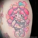 рисунок татуировки с розовой куколкой - tatufoto.com 180323 - 064