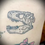 рисунок татуировки с черепом динозавра - tatufoto.com 010323 - 007