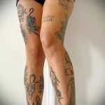 самодельные татуировки на руках и ногах девушки - tatufoto.com 010323 - 009