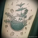 тату растения банка зелья из скандинавские руны - tatufoto.com 080323 - 032