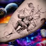 татуировка космонавт которого затягивает в воронку