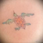 татуировка с крылатой черепахой - tatufoto.com 010323 - 046