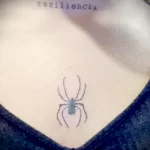 татуировка с пауком на грудине - tatufoto.com 010323 - 059