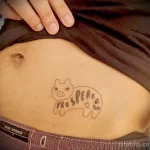 татуировка со свиньёй внизу живота - tatufoto.com 010323 - 069