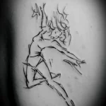 рисунок татуировки танцовщица в прыжке - tatufoto.com 230423 - 073