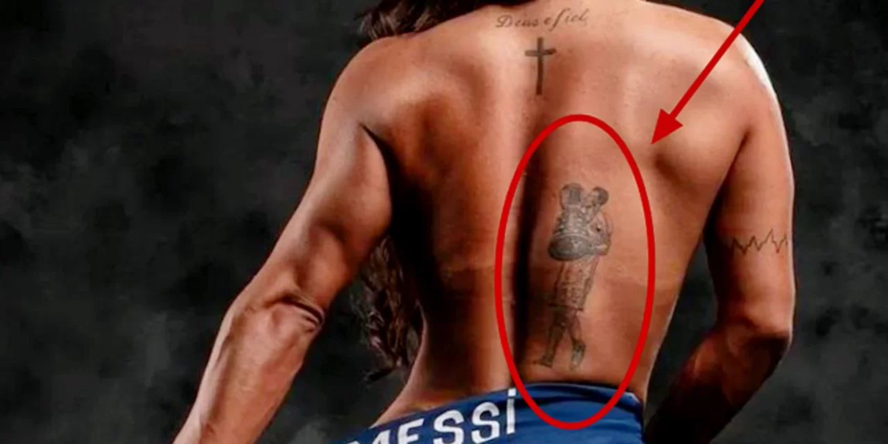 Новая татуировка в честь Месси неподалеку с интимными местами бразильской модели Сьюзи Кортес