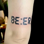 татуировка надпись пиво на руке сзади - tatufoto.com 200423 - 090
