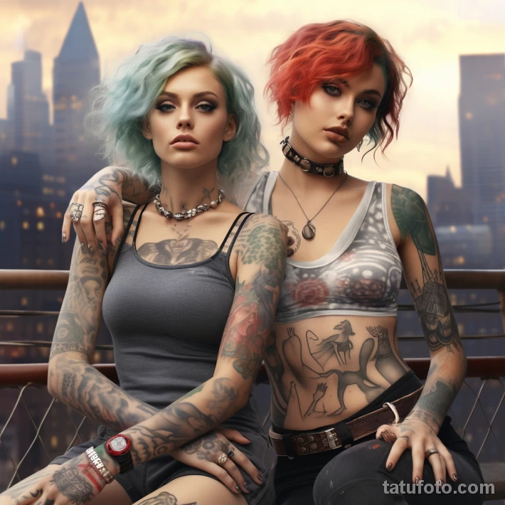 Искусство татуировки и феминизм - девушка с телом в тату 10 - 281023 tatufoto.com 10