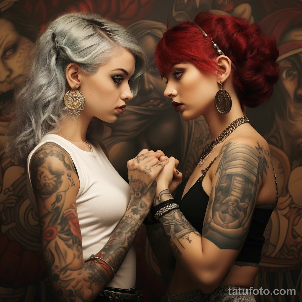 Искусство татуировки и феминизм - девушка с телом в тату 12 - 281023 tatufoto.com 12