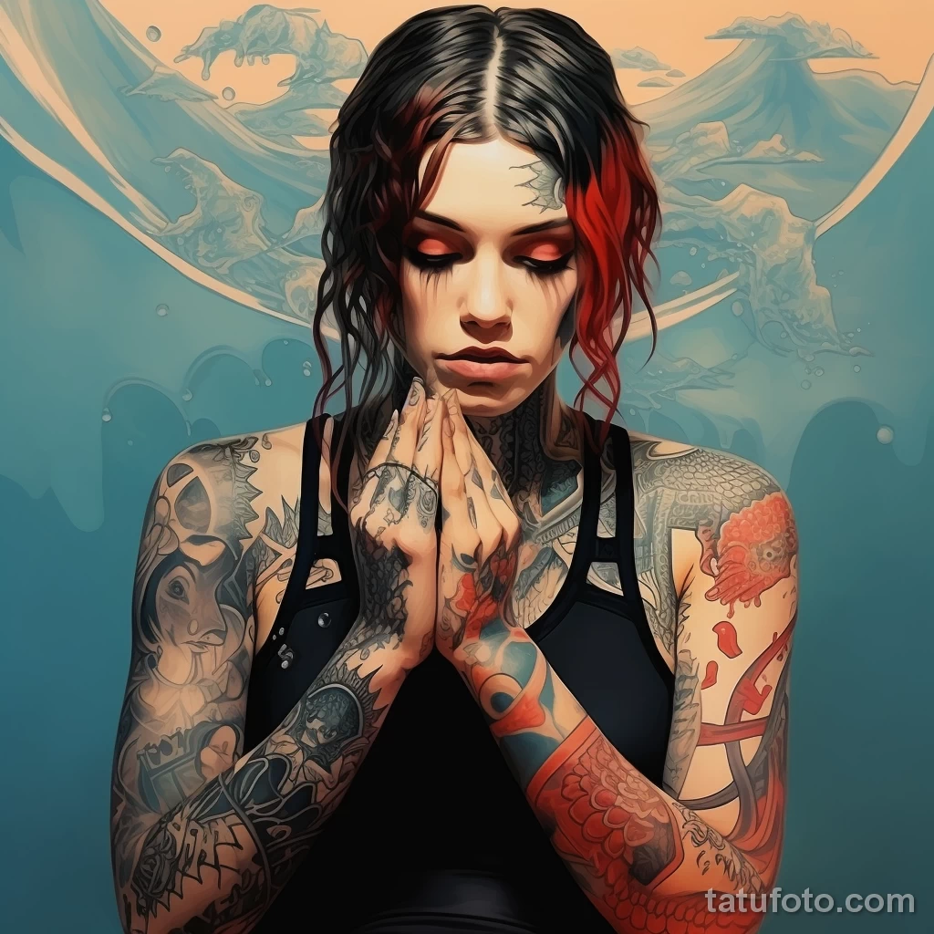 Искусство татуировки и феминизм - девушка с телом в тату 22 - 281023 tatufoto.com 22