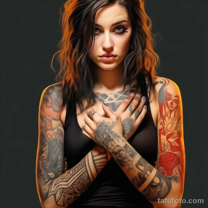 Искусство татуировки и феминизм - девушка с телом в тату 23 - 281023 tatufoto.com 23