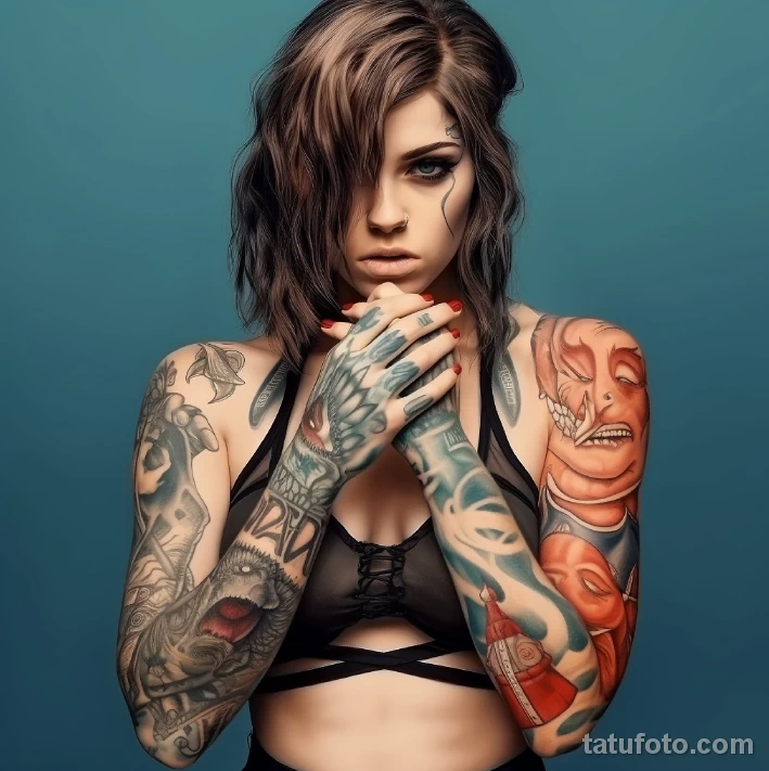 Искусство татуировки и феминизм - девушка с телом в тату 34 - 281023 tatufoto.com 25