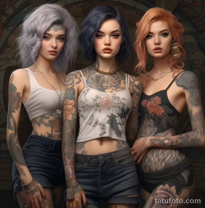 Искусство татуировки и феминизм - девушка с телом в тату 4 - 281023 tatufoto.com 04