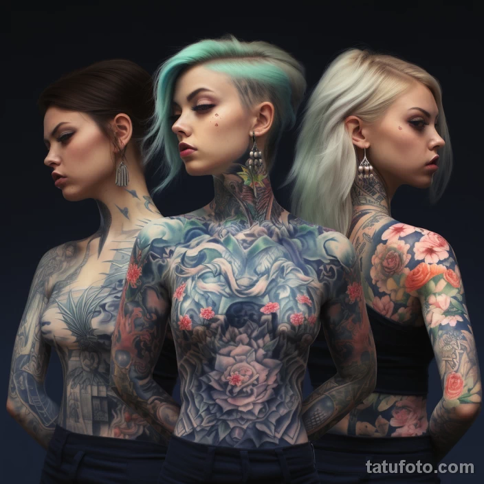 Искусство татуировки и феминизм - девушка с телом в тату 5 - 281023 tatufoto.com 05