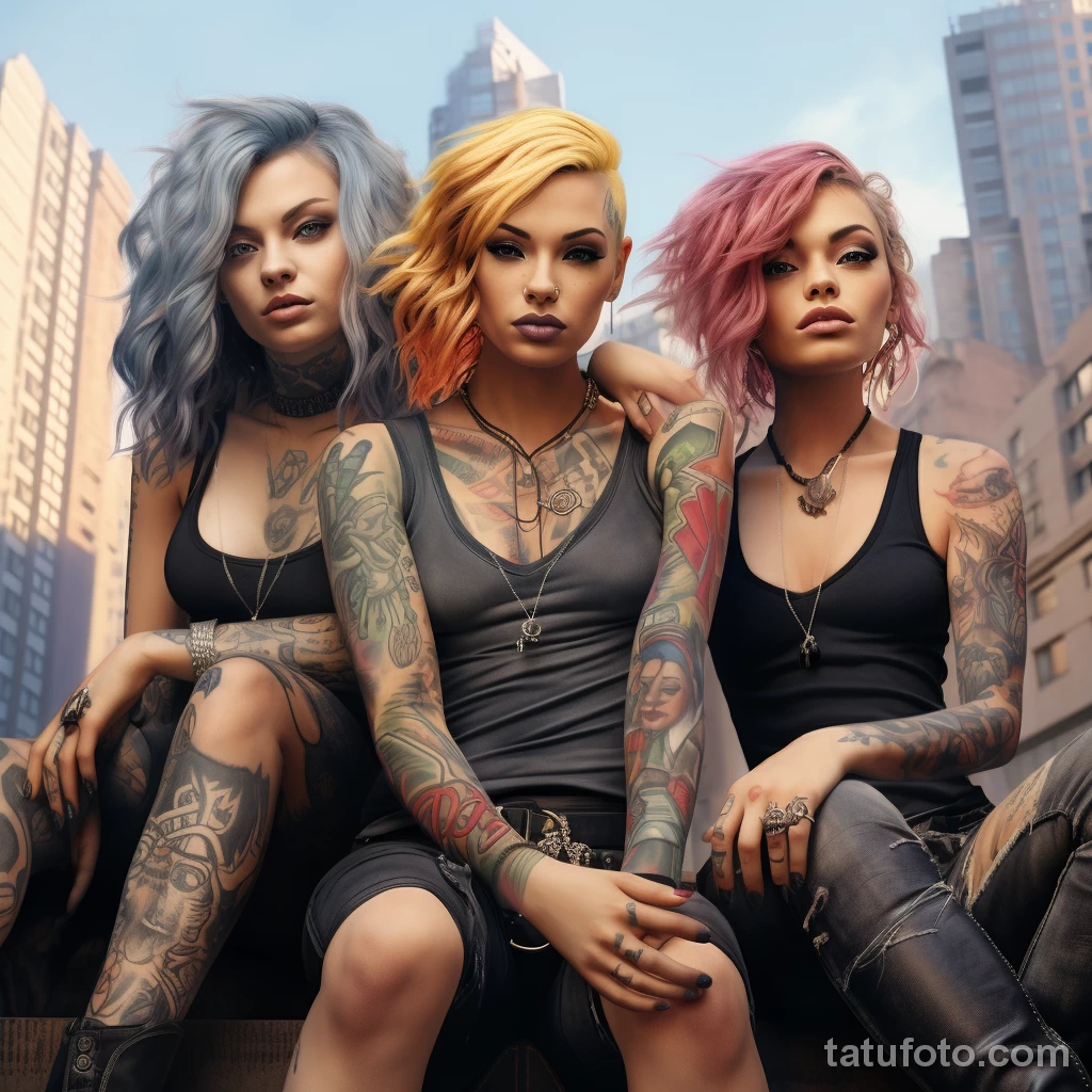 Искусство татуировки и феминизм - девушка с телом в тату 7 - 281023 tatufoto.com 07