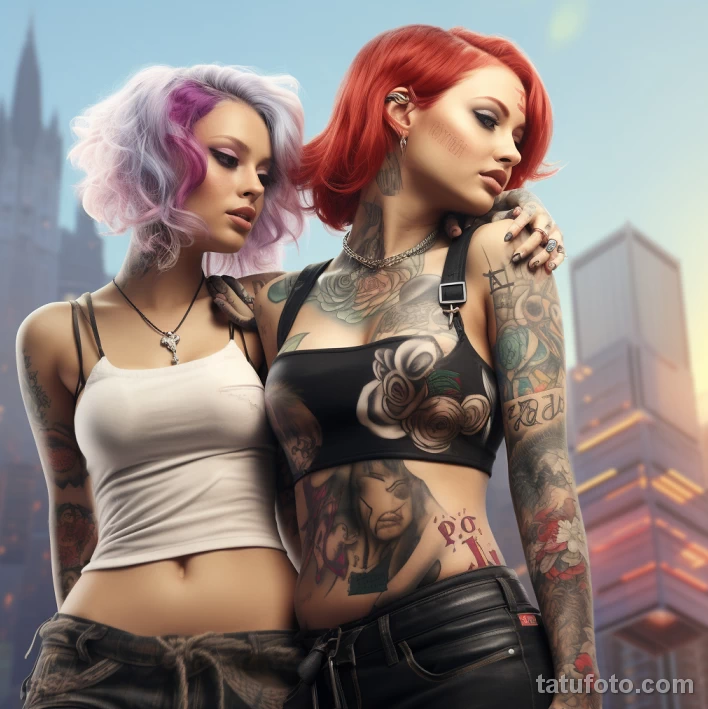 Искусство татуировки и феминизм - девушка с телом в тату 9 - 281023 tatufoto.com 09