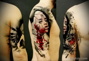 Реалистический стиль татуировки 3 - фото пример тату tatufoto.com 20