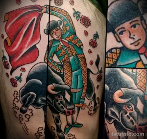 Фото тату с корридой, матадорами и тореадорами 024 tatufoto.com 11,10,2023