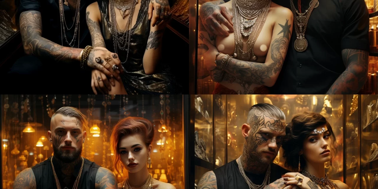 Различные виды украшений для татуировок: браслеты, кольца, серьги и другие