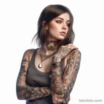 красивая девушка подросток с татуировками на теле tatufoto.com 5