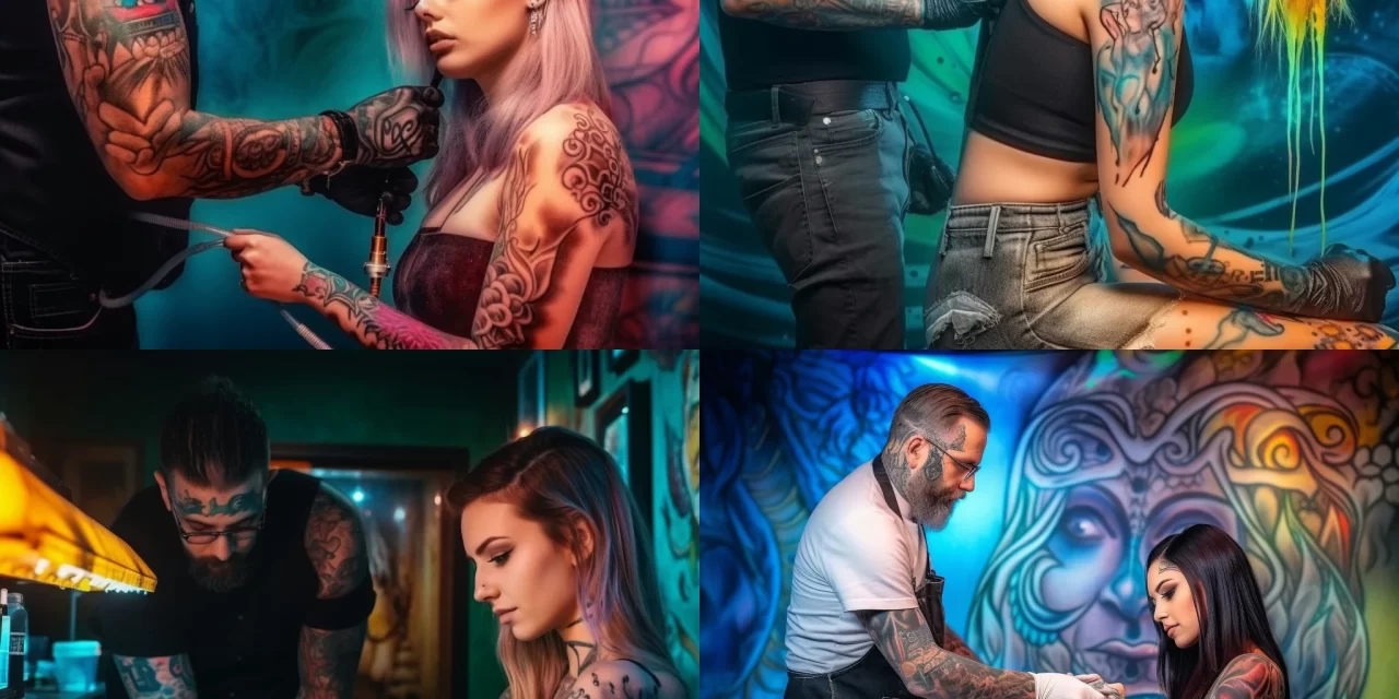 Варианты цветовых схем для татуировки