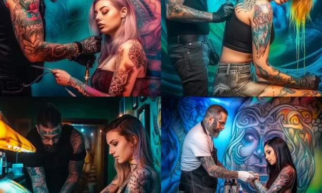Варианты цветовых схем для татуировки