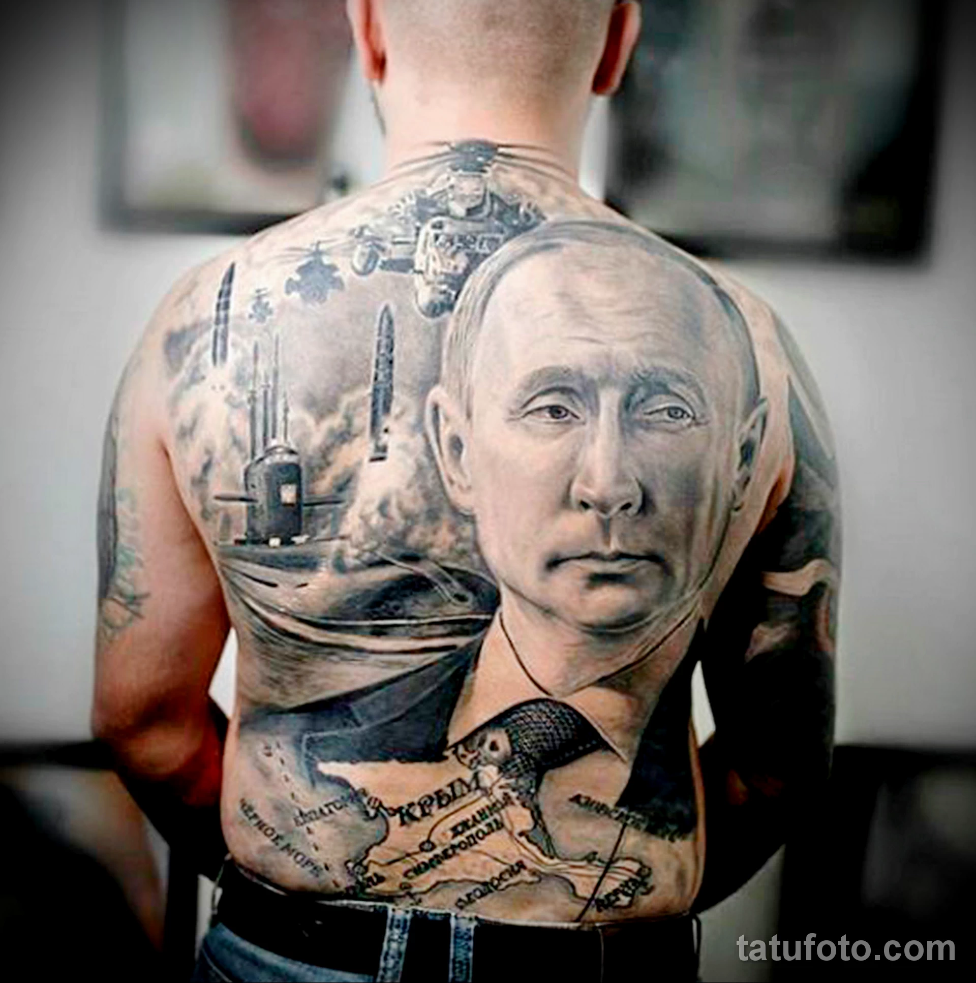 Татуировка Путин На Спине