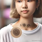 A girl with a visible temporary tattoo on her skin showcasing the short-term effects on the skin 09112023 tatufoto.com 058