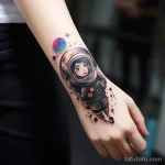 A radiant tattoo on the womans wrist celebrating a c cdb ba d b ce 191123 tatufoto.com
