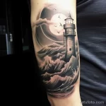 A tattoo of a lighthouse guiding travelers home s edd fa bf bf a 271123 tatufoto.com