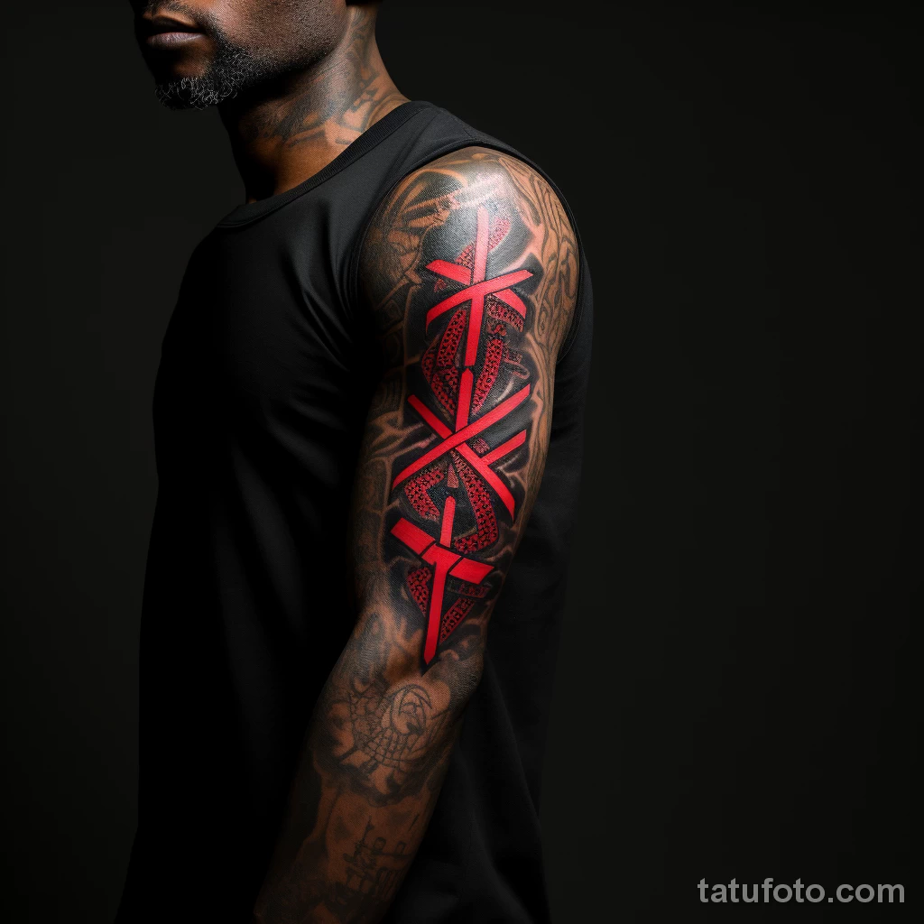 A tattoo showcasing the resilience of HIV survivors fcea ff a ed bfdd _1_2 231123 tatufoto.com